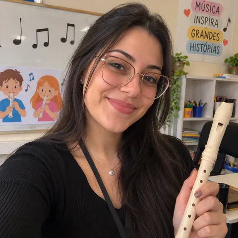Professora de música que avaliou as fichas